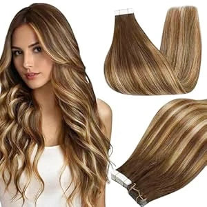 Tape In 100% Remy Human Hair Straight Double Sided